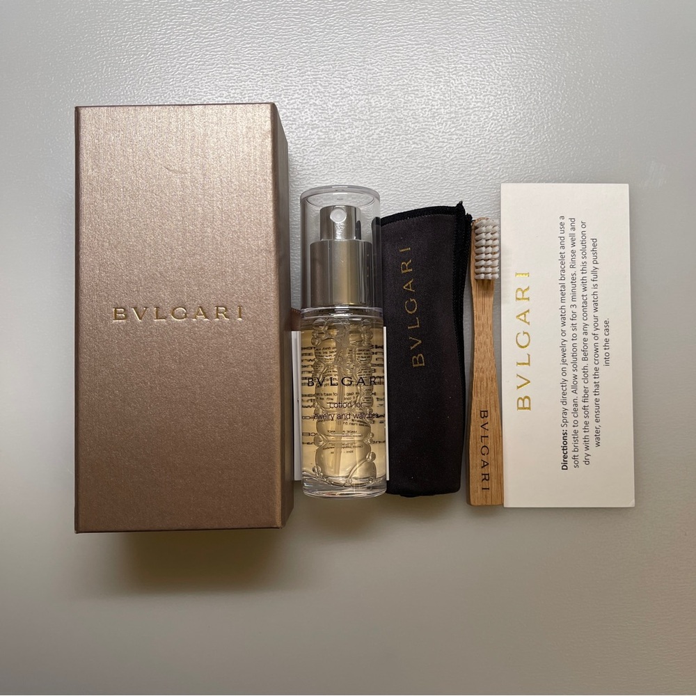 🆕 Bulgari Jewelry Cleaning Kit set watch jewelry with Pocket Square